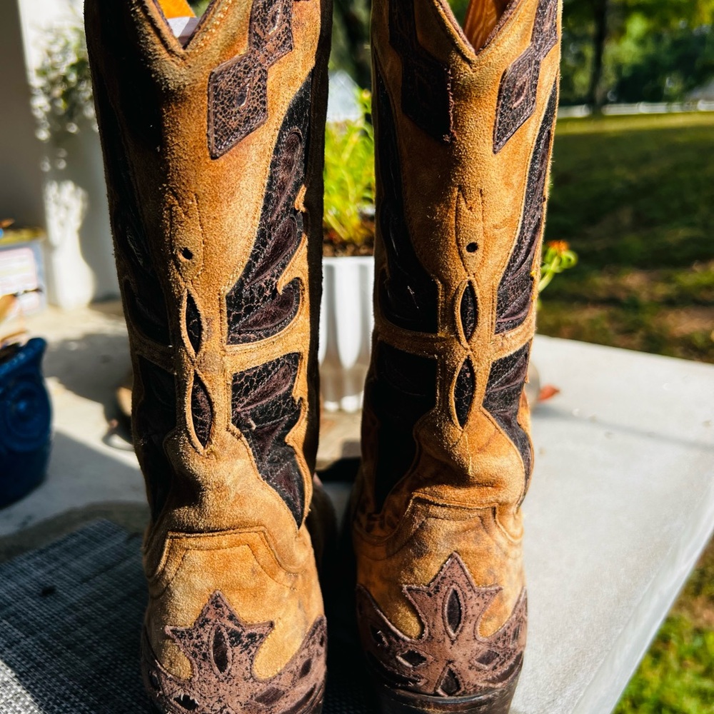 Women’s Old Gringo Monarch Leopard cowboy boots 6.5